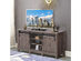 Costway TV Stand Sliding Barn Door Entertainment Center for TV's up to 55'' with Storage - Deep Taupe