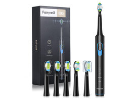 Fairywill E6 Sonic Electric Toothbrush & 6 Dupont Brush Heads