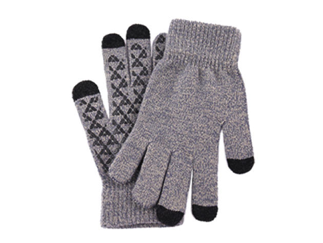 3-Touch Smartphone Gloves (Gray)