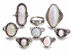 8-Piece Created Opal Antique Ring Set