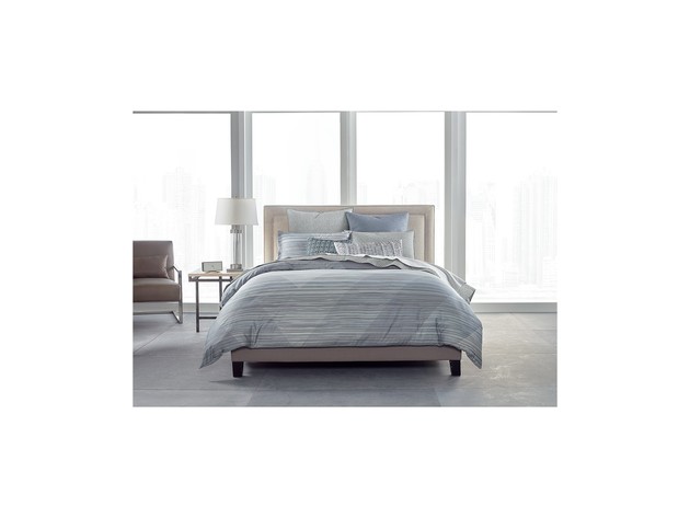 Hotel Collection Diamond Stripe Pattern Comforter, Transform Your Space into a Luxe Contemporary Setting, Twin, Grey