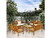 Costway 8 Piece Outdoor Acacia Wood Sofa Furniture Set Cushioned Chair Coffee Table Garden