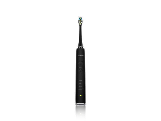 Aquasonic PRO Toothbrush with 6 ProFlex Brush Heads, Wireless Charging Glass & Case