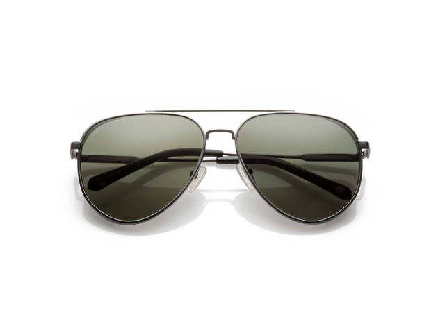 Hot Shot Sunglasses Gunmetal / Green