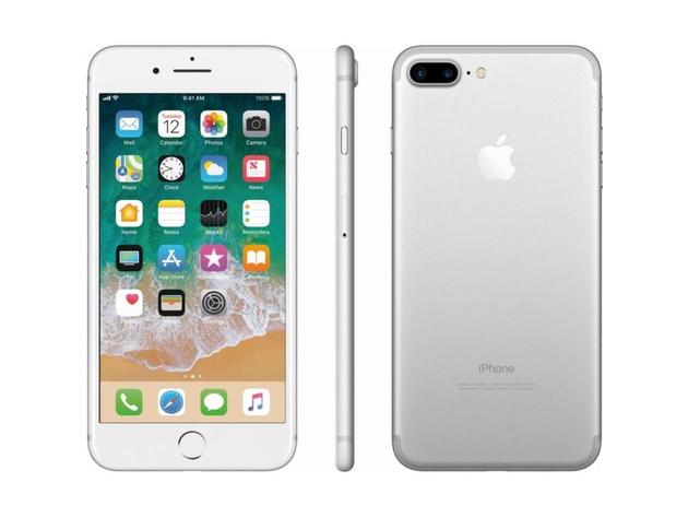 Apple iPhone 7 Plus Unlocked Silver/128GB/Grade A+ (Refurbished)