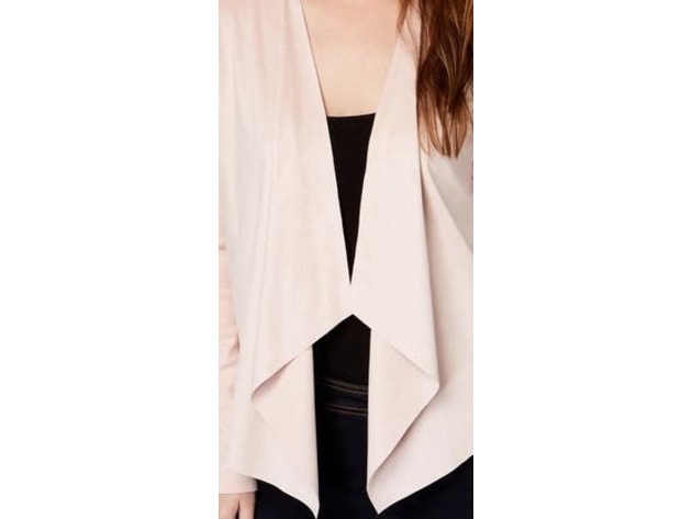 INC International Concepts Women's Open-Front Moleskin Cardigan White Size X-Small