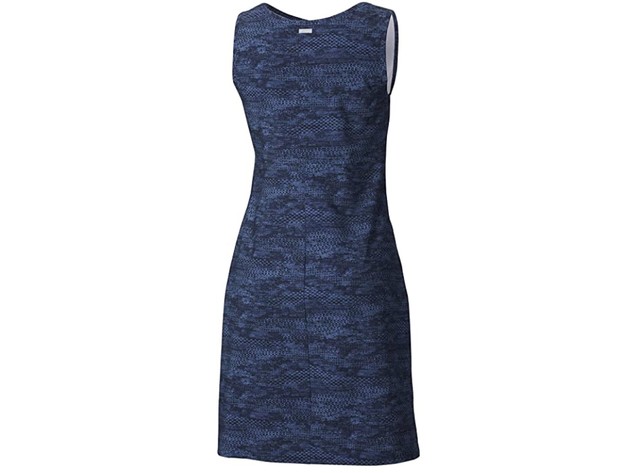 Columbia Women's Anytime Casual Dress II Nocturnal Japanese Micro Print Size 3X