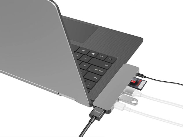HyperDrive SOLO 7-in-1 USB-C Hub (Grey)