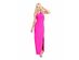 Royalty Women's  Halter Full-Length Body Con Formal Dress Pink Size Small