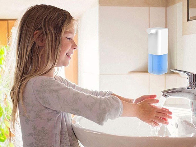 Automatic, USB-Rechargeable Liquid Soap & Hand Sanitizer Dispenser