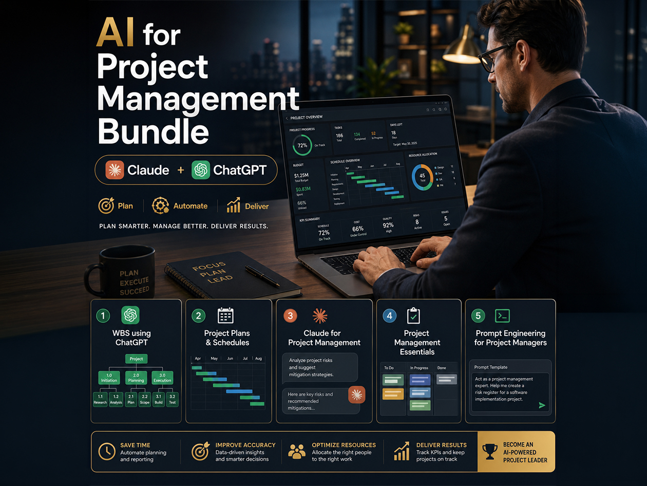 Claude & ChatGPT for Project Management Bundle