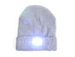 switch controls 5 LED lights knitted cap - Grey