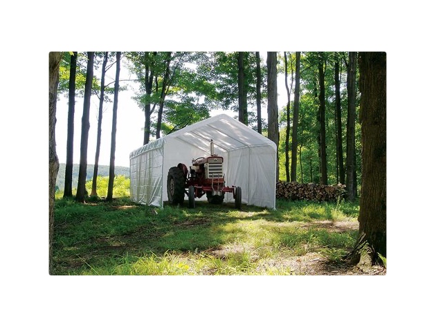 ShelterLogic Super Max 12'x20' Canopy Enclosure Kit,Canopy and Frame (Distressed Box, New)