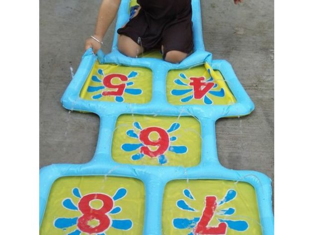 Inflatable Outdoor Hopscotch Sprinkler Mat