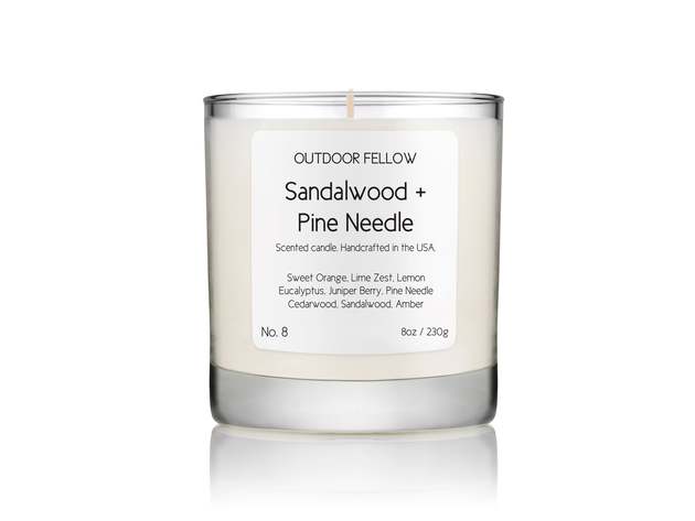 Sandalwood and Pine Needle Scented Candle