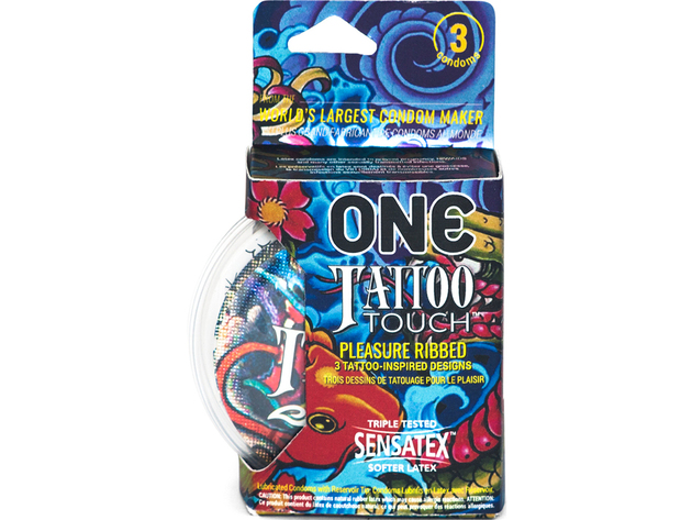 ONE Tattoo Touch Condom 3pk