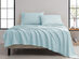4-Piece Kathy Ireland Twill Weave Luxury Sheet Set (Aqua/King)