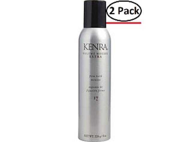 Kenra By Kenra Volume Mousse Extra 17 Firm Hold Fixative 8 Oz For Unisex (Package Of 2)