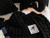Soft Space Faux Fur Throw Blanket (Black)