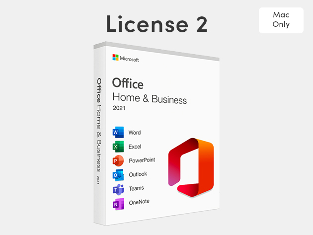 Microsoft Office Home & Business for Mac 2021: Lifetime License (Code 2)