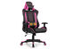 Goplus Massage Gaming Chair Reclining Racing Chair w/Lumbar Support and Headrest White\Blue\Pink\Red - Pink