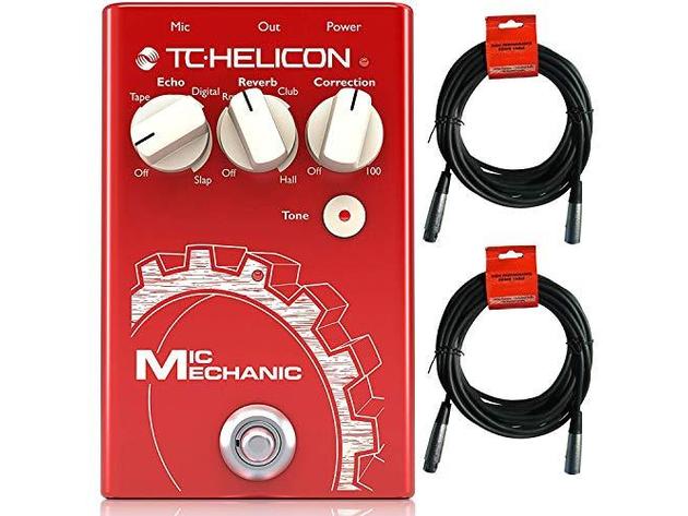 TC-Helicon Mic Mechanic 2 Reverb Delay Pitch Correction Vocal Effects Pedal (Used, Open Retail Box)