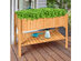 Raised Garden Bed Elevated Planter Box Shelf Standing Garden Herb Garden Wood - Natural