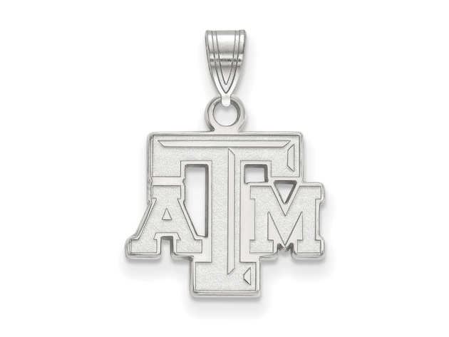Sterling Silver Texas A&M U. Small Fancy 'TAM' Pendant