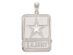 Sterling Silver Large United States Army Logo Pendant