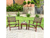 Costway 3 Piece Patio Rattan Furniture Set  Coffee Table - Brown