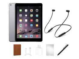 Apple iPad Air (2013) 32GB Black (Wi-Fi Only) Bundle with Beats Flex Headphones (Refurbished)