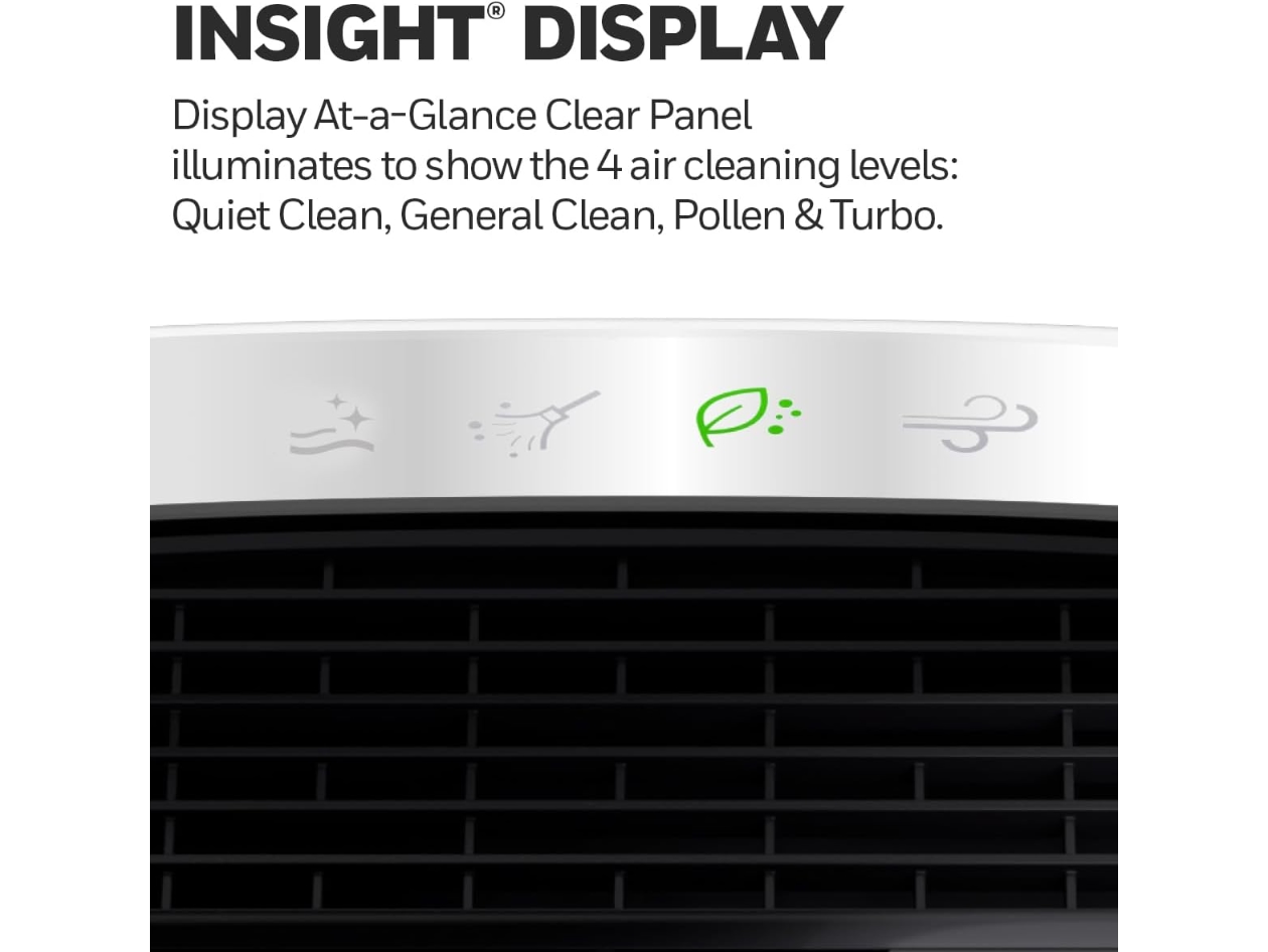 Honeywell InSight HEPA Air Purifier with Air Quality Indicator for Medium-Large Rooms - 190 sq. ft. (Open Box)