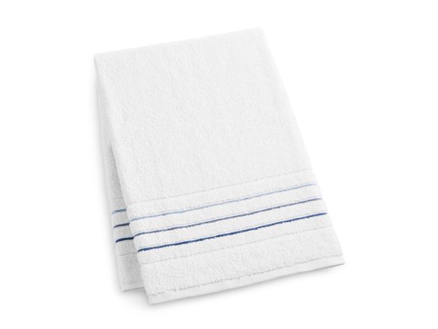 Hotel Collection 100% Cotton Ultimate Borderline 30 Inches x 56 Inches Bath Towel, Midnight