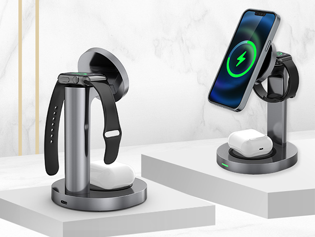 3-in-1 Magnetic Wireless Charging Station
