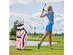 Ladies Womens Complete Golf Clubs Set 10 Pieces Includes Alloy Driver - Pink