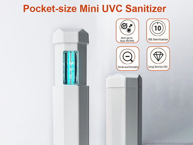Rockubot® Pocket-Size Mini UV-C Sterilizer: 2-Pack
