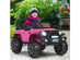 Costway 12V Kids Ride On Truck RC Car w/ LED Lights Music Trunk - Pink