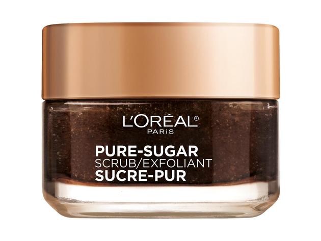 L'Oreal Paris Pure Sugar Face Scrub with Kona Coffee to Instantly Resurface and Energize Skin, 1.7 oz.