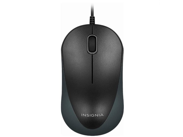 Insignia USB Keyboard and Ergonomic Mouse Combo (NS-PNC5001) - Black