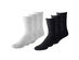 Unibasic Unisex Classic Crew Athletic Sports Cotton Socks  10 Pack - Black & White