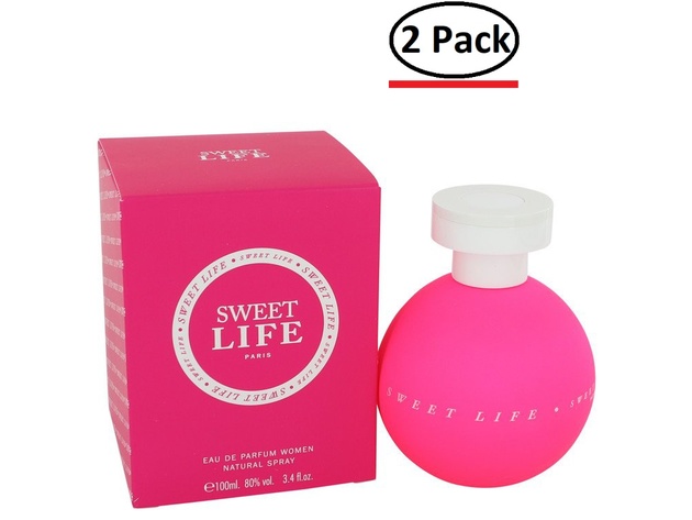 Sweet Life by Geparlys Eau De Parfum Spray 3.4 oz for Women (Package of 2)