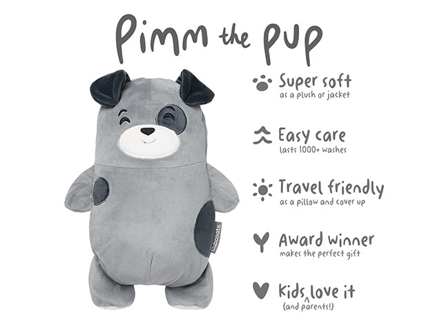 Cubcoats Pimm the Puppy Down Vest for Kids (US Size 8)