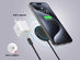 Wireless Charging Pad with 10Ft USB-C Cable (MagSafe Compatible)