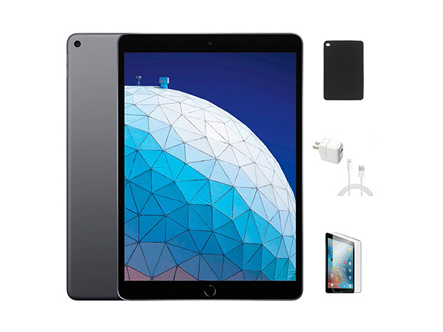Apple iPad Air 10.5" (2019) 3rd Gen 256GB Wi-Fi Space Gray (Refurbished) Bundle
