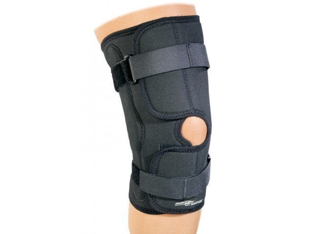 DonJoy Drytex Sports Hinged Open Pop Compressive Knee Support, X-Small: 13 Inches - 15.5 Inches, Black