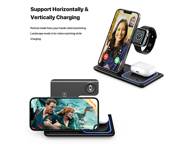 3-in-1 Foldable Wireless Charging Dock