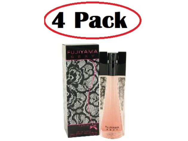 4 Pack of Fujiyama Sexy by Succes de Paris Eau De Toilette Spray 3.4 oz