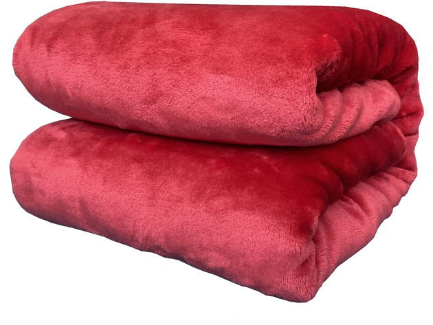 Spyder Flannel Ultra Plush Throw Blanket Interwoven Strength - Oversized Throw 50"x70" Red