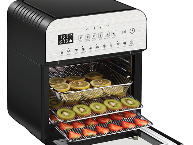 GoWISE USA® 11-in-1 Programmable 12.7QT Electric Air Fryer Toaster Oven