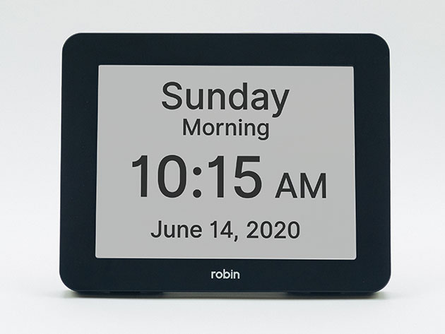Robin 8" Digital Day Clock
